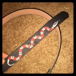 Gucci snake belt